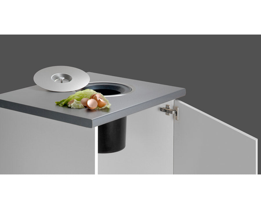 13 litre S/Steel Benchtop Kichen Bin