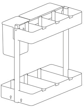 Muli-purpose base pull-out unit, Häfele Utensio Plus H2