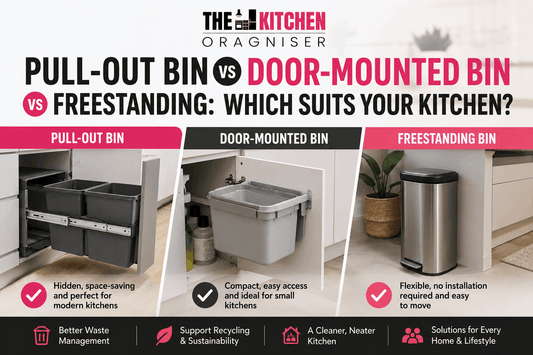 Pull-Out Bin vs Door-Mounted Bin vs Freestanding: Which Suits Your Kitchen?