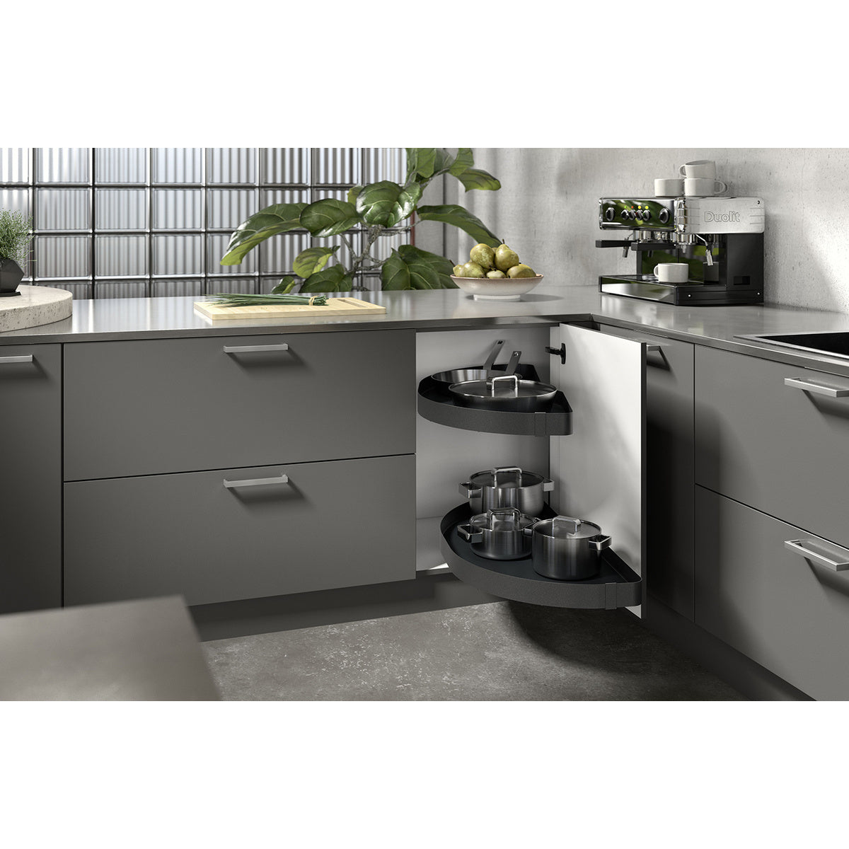 Salso pull-out shelf set