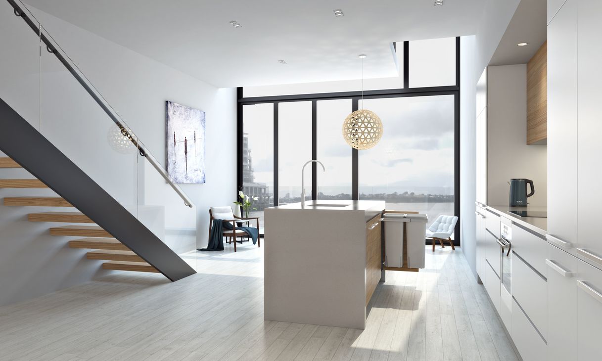 Hideaway Compact 2 x 35ltr Top Mount Door Mount Double Pull Out Kitchen Cupboard Bin (HA70C)