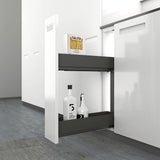 Lario 200 pull-out unit, cabinet body width 200, 2-tier, anthracite