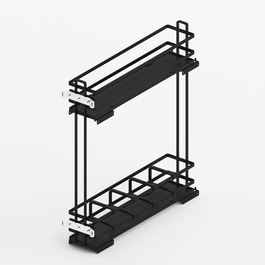 Lario 400 pull-out unit, cabinet body width 200, 2-tier, anthracite