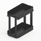 Lario 200 pull-out unit, cabinet body width 400, 2-tier, anthracite