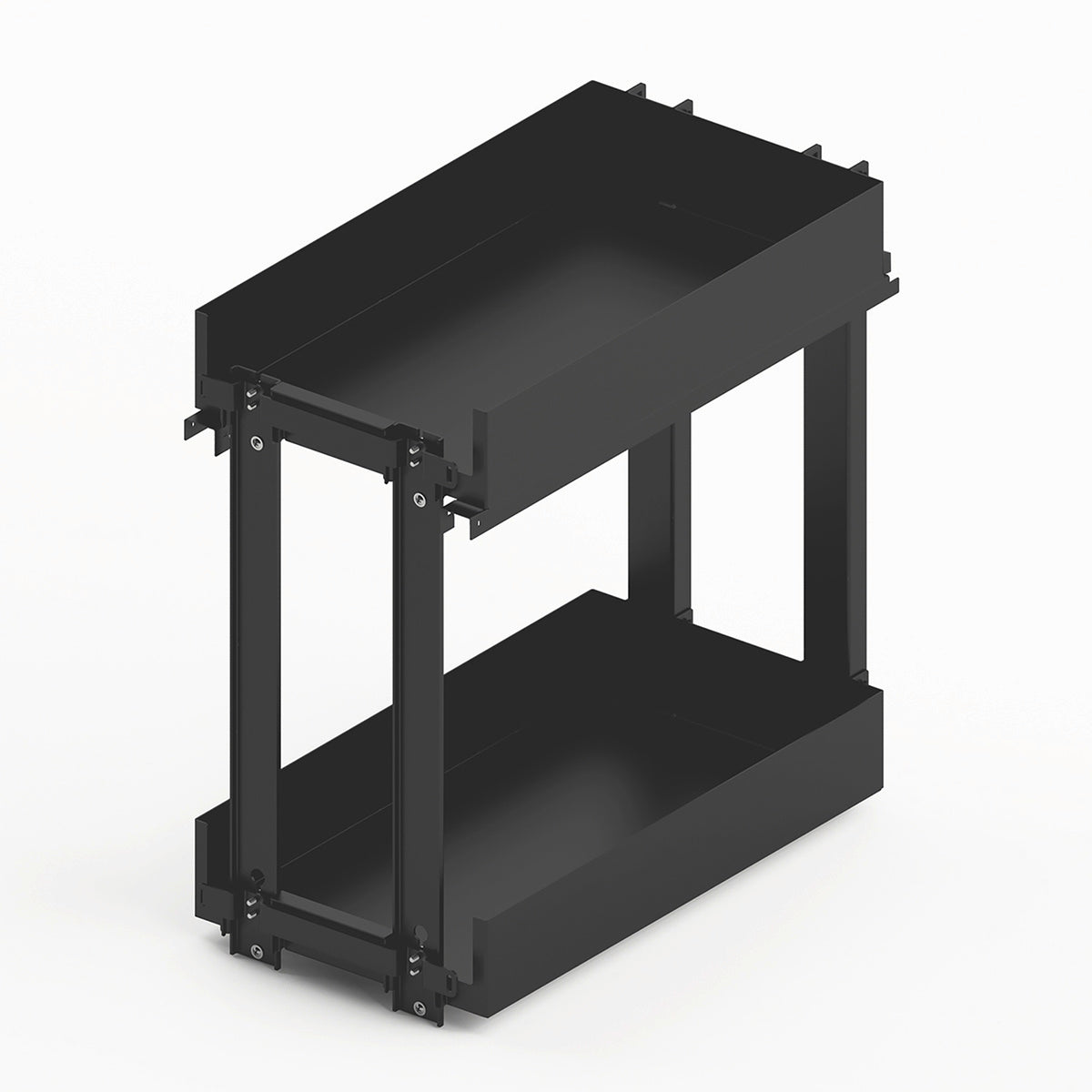 Lario 200 pull-out unit, cabinet body width 400, 2-tier, anthracite