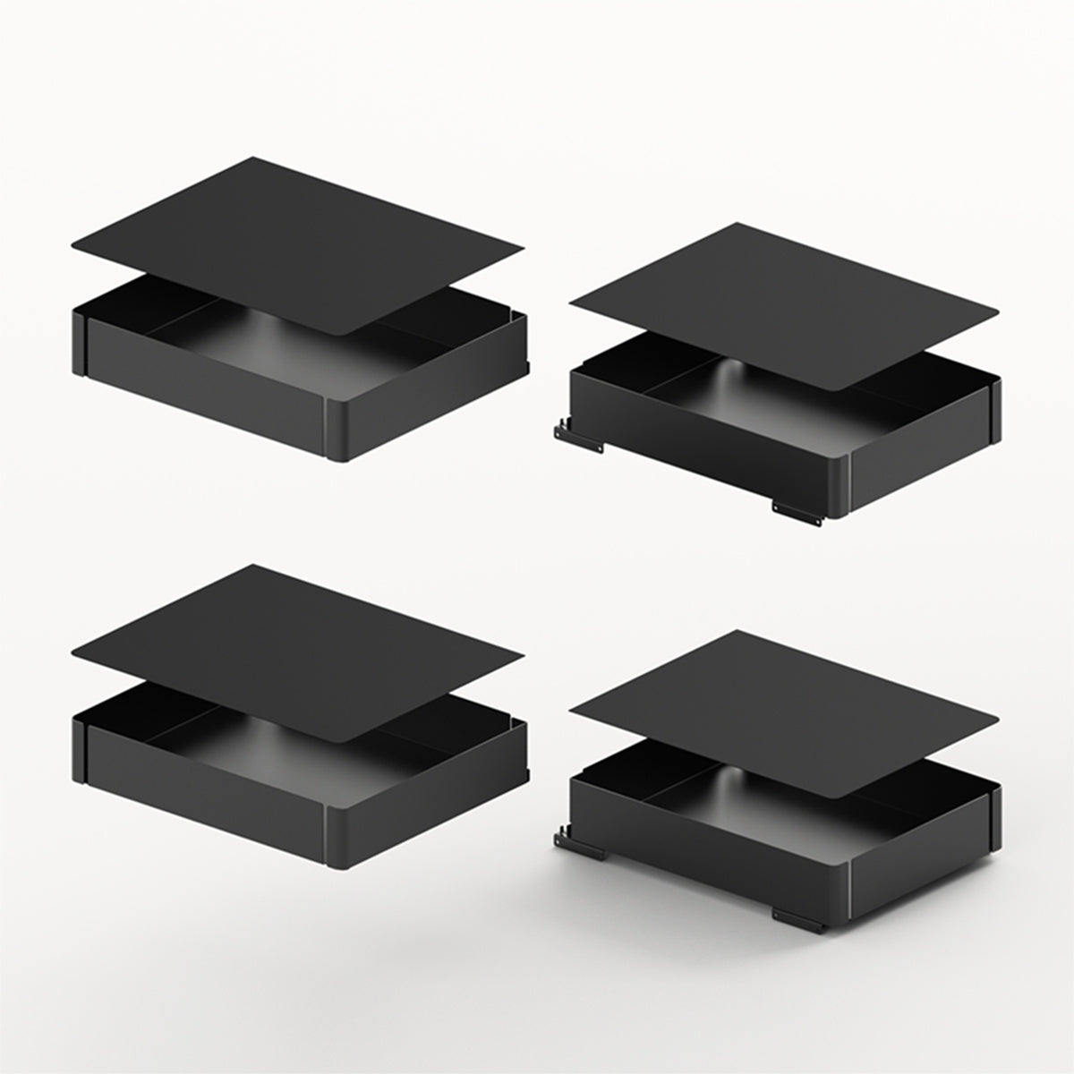 Orta 200, corner unit pull-out system, all inclusive set, front width 450 mm, left / right, anthracite colour