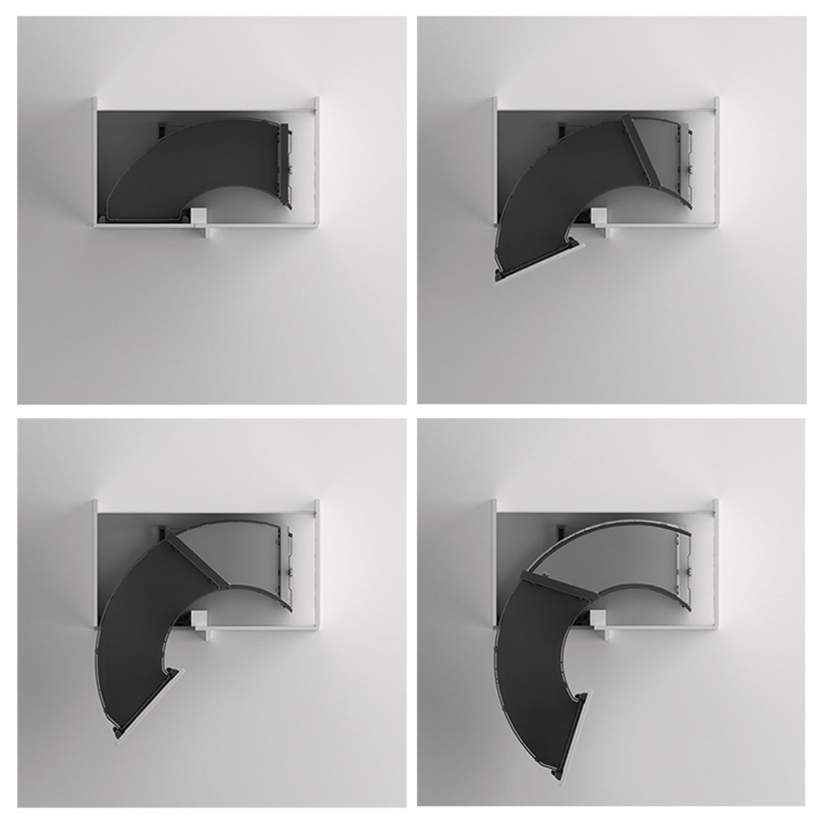 All-inclusive set Senio 300, front width 450, Design Left or right, anthracite colour