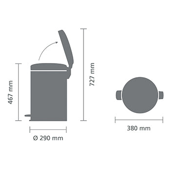 Brabantia- Pedal 20L Bin