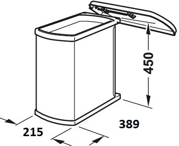 Hailo 18 litre Swing Out Kitchen Bin