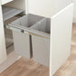 Wesco 40L Door Mount Double Pull Out Kitchen Cupboard Bin