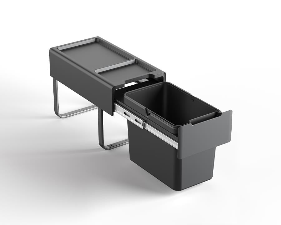 Kia Ora 19L OPTIO (1x19L) Kitchen Bin in Dark Grey K19