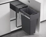 Kia Ora 30L OPTIO bins (1x30L) Kitchen Bin in Dark Grey K30SINGLE