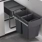 Kia Ora 40L OPTIO bins (2x20L) in Dark Grey K40