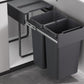Kia Ora 52L OPTIO bins (2x26L) in Dark Grey K52