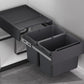 Kia Ora 38L OPTIO bins (2x19L) in Dark Grey K38