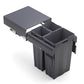 Kia Ora VITA 69L (2x16L+37L) Kitchen Bin in Dark Grey. To suit 500mm cabinet K69
