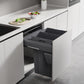 Kia Ora VITA 74L (2x37L) Kitchen Bin in Dark Grey. To suit 600mm cabinet K74SIDE