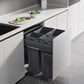 Kia Ora VITA 94L (2x16L+2x31L) Kitchen Bin in Dark Grey. To suit 600mm cabinet