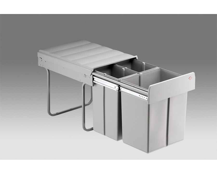 Wesco 40 litre triple Pull hinged door Kitchen Cupboard Bin