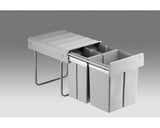 Wesco 40 litre triple Pull hinged door Kitchen Cupboard Bin