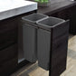 Hideaway Compact 2 x 35ltr Top Mount Door Mount Double Pull Out Kitchen Cupboard Bin (HA70BBC) 503.52.483