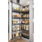 Pantry unit, Häfele Utensio Plus H2, cabinet width: 450 mm, with separate door shelf and height-adjustable shelves