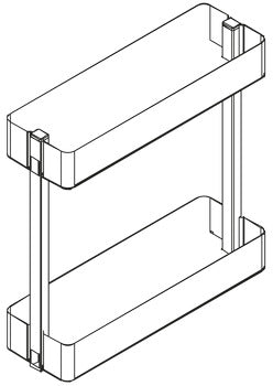 Base pull-out unit, For cabinet width 150 mm, Häfele Utensio Plus H2