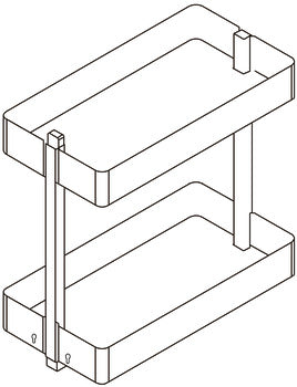 Maxi base pull-out unit, For cabinet width 300mm, Häfele Utensio Plus H2