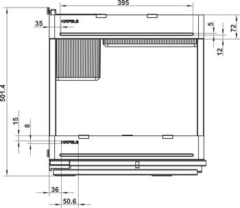 Muli-purpose base pull-out unit, Häfele Utensio Plus H2