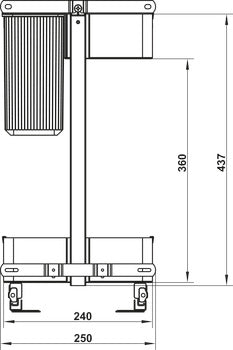 Muli-purpose base pull-out unit, Häfele Utensio Plus H2