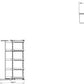 Pantry unit, Häfele Utensio Plus H2, cabinet width: 450 mm, with separate door shelf and height-adjustable shelves