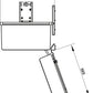 Pantry unit, Häfele Utensio Plus H2, cabinet width: 450 mm, with separate door shelf and height-adjustable shelves