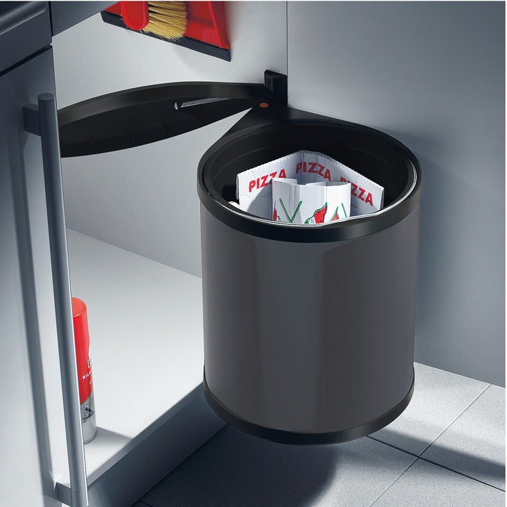 Hailo Kitchen Bin 15 litre Round Swing Out Bin (HA115A) ETA END OF FEB 2023