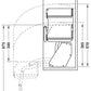 Overhead drop-down unit For cabinet width 900mm, Häfele Utensio Plus H2