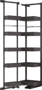 Pantry unit, Häfele Utensio Plus H2, cabinet width: 600 mm, with separate door shelf and height-adjustable shelves
